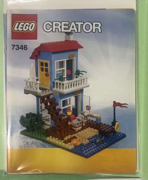 LEGO Creator  Seaside House 7346 Manuals ONLY Retired
