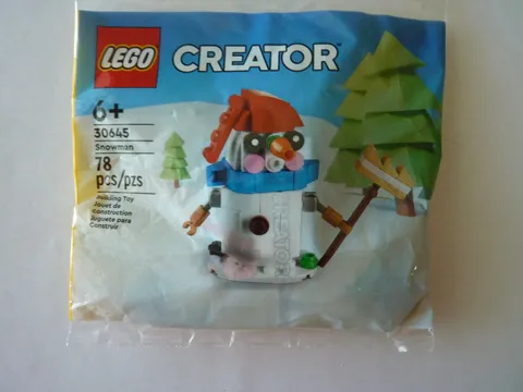 Lego Creator SNOWMAN 30645 Poly Bag Set New Factory Sealed 2023 Retired