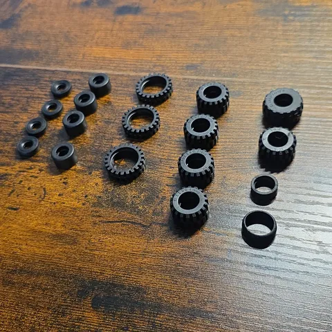LEGO Black Rubber Vehicle Tires Mixed Lot Components 30028 59895 MOC Bulk
