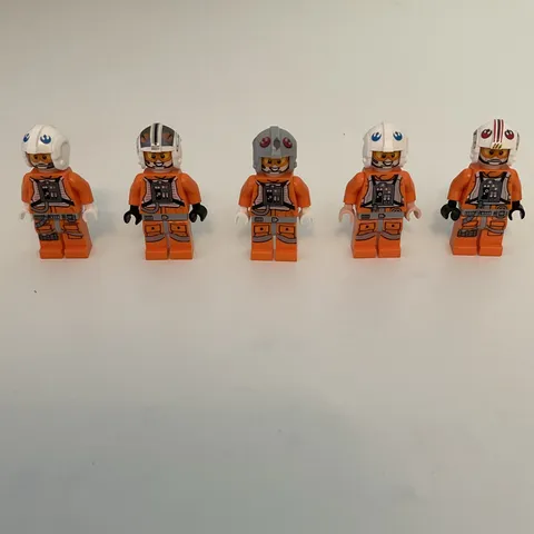 LEGO Star Wars Minifigure Rebel Pilot Lot of 5