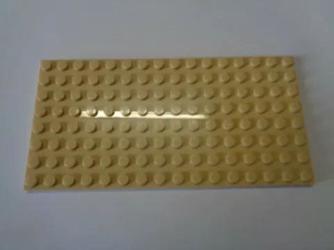 Lego Plate Plate 8 x 16 92438 Beige Tan New New