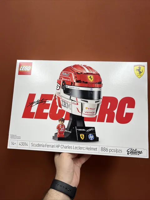 LEGO Editions Scuderia Ferrari HP Charles Leclerc Helmet Building Set, 886