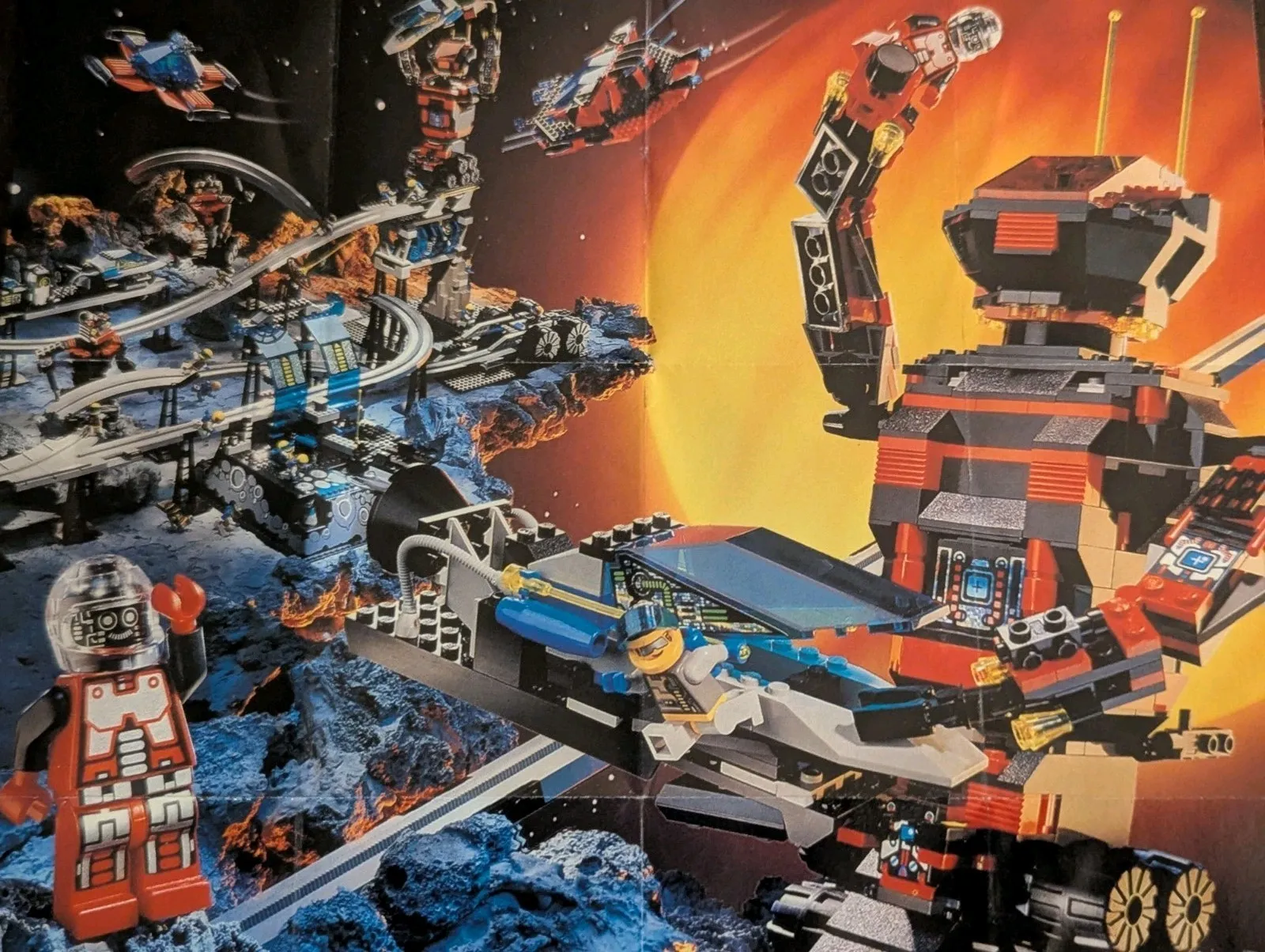 Vintage (1994) LEGO SPACE - SPYRIUS Sets Poster - RARE