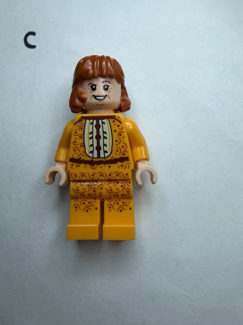 Lego New Molly Weasley Harry Potter Minifigure Bright Light Orange Outfit