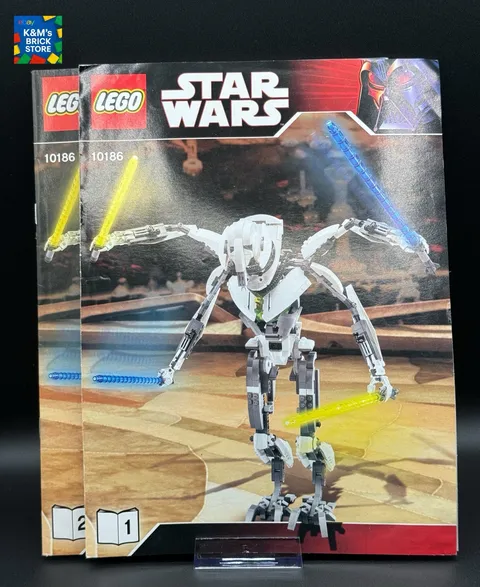 Lego Star Wars 10186 Book 1 & 2 Instructions Manual Book Only General Grievous