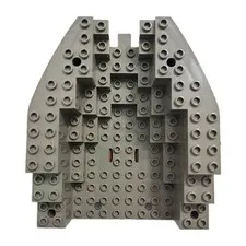 Lego 6053 Pirate Ship Boat Hull Small Stern Brown Gray