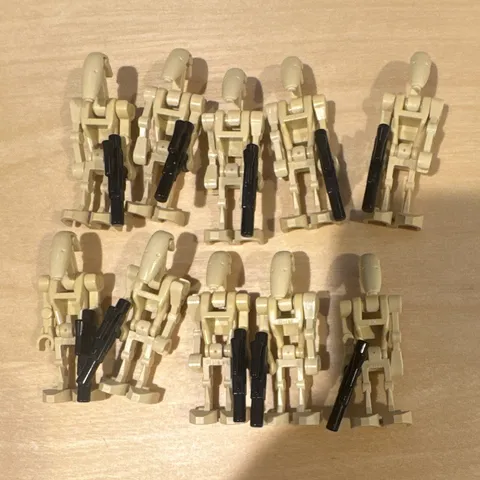 LEGO Star Wars B1 Battle Droid Minifigure Lot x10 Separatist Army Builder Bulk