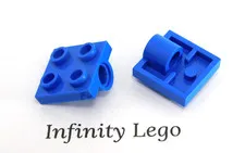 6 LEGO Blue Plates 2 x 2 with 1 Hole (10247) - (6 Pieces)