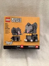 LEGO BrickHeadz Pets Shorthair Cat & Kitten Set 40441 New, Sealed, Retired