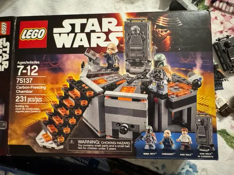 LEGO Star Wars: Carbon-Freezing Chamber (75137).  Box, manual, Mini Fig.  As Is