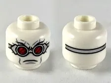 LEGO® Part 3626pb2420 - Mr Freeze White Head With Silver Goggles