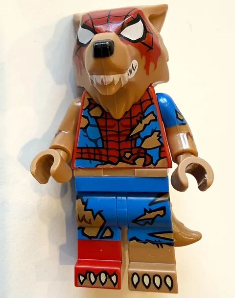 LEGO Marvel Spider-Verse CMF Spider-Man Werewolf  Minifigure Blue & Red Outfit