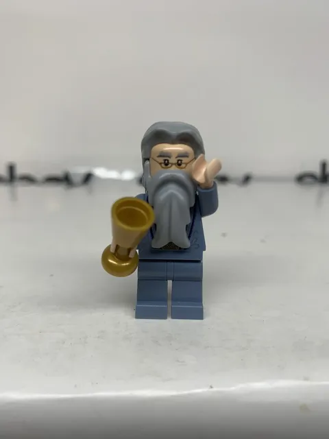 Lego Albus Dumbledore Harry Potter Sand Blue Outfit w/ Silver Embroidery hp099