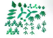 LEGO Greenery Mixed Plants Trees Leaves Foliage Pieces LOT of 31