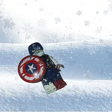 Lego Captain America Zombie Minifigure