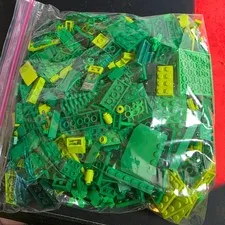 LEGO Bulk Building Bricks Lot 1Lb 5Oz of Assorted Greens     Green1