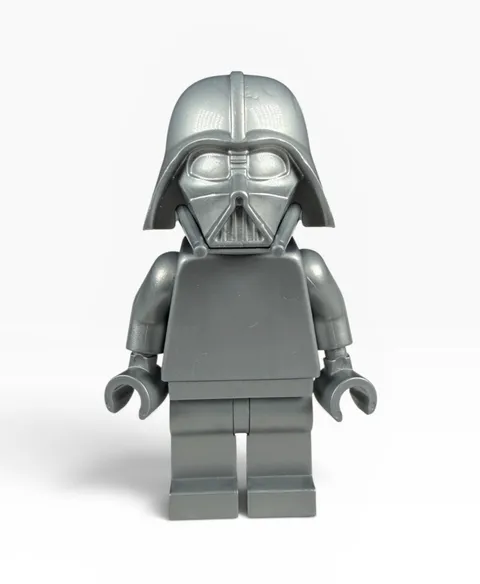 Official Lego Flat Silver Monochrome Darth Vader Minifigure Unreleased Prototype