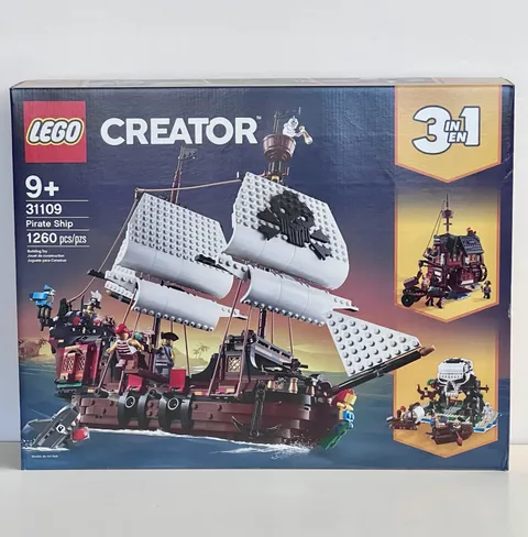 Lego 31109 Creator 3 In 1 Pirate Ship Building Set Retired New In Sealed Box