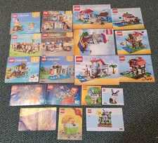 LEGO Creator 18 Manuals Instructions ~ LOT ~ 31077 7346 31010 31118 House Rabbit