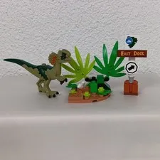 LEGO DILOPHOSAURUS Dinosaur Jurassic Park Jurassic World Backdrop Replacements