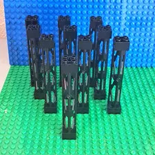 LEGO Black Support 2 x 2 x 10 Girder Triangular Vertical. Lot Of 10.