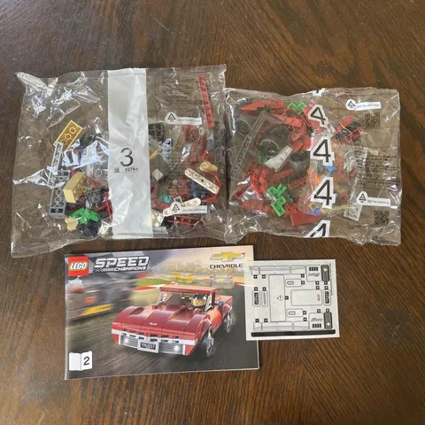 LEGO SPEED CHAMPIONS #76903: Dark Red Corvette | Sold As Shown | Free Shipping!!