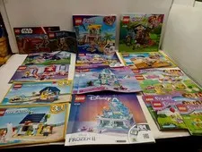 Huge LEGO Instruction Booklet Lot Friends Disney Frozen II Creator Replacement