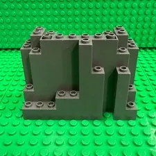 LEGO Rock Panel 4 x 10 x 6 Rectangular (BURP) : Dark Gray : 6082