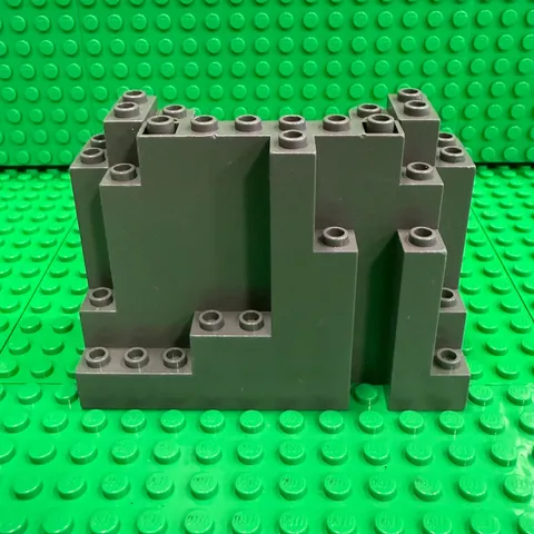 LEGO Rock Panel 4 x 10 x 6 Rectangular (BURP) : Dark Gray : 6082