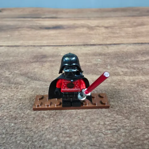 LEGO Darth Vader Minifigure Kids OS Red Good Holiday Sweater Star Wars sw1129