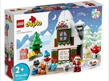 Lego Duplo 10976 Santa's Gingerbread House Christmas New Retired BOX CREASE