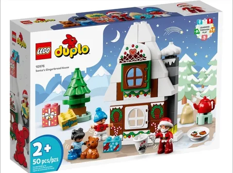 Lego Duplo 10976 Santa's Gingerbread House Christmas New Retired BOX CREASE