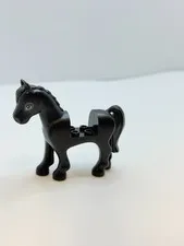 Lego Animal Horse Mini Doll Style Dark Bluish Gray Eyes 93083c01pb11