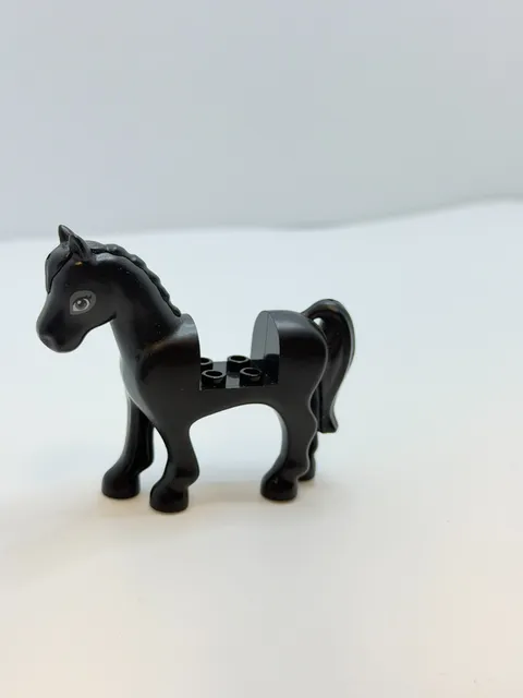 Lego Animal Horse Mini Doll Style Dark Bluish Gray Eyes 93083c01pb11