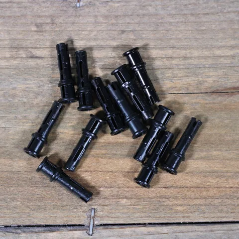 LEGO Black Technic Pin 3L Friction Ridges and Bush Stop Part No. 32054 Qty 12