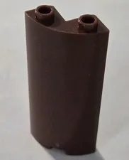 LEGO Parts - Reddish Brown Cylinder Quarter 2 x 2 x 5 Cutout - No 30987
