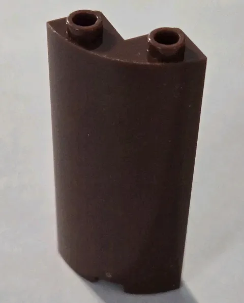 LEGO Parts - Reddish Brown Cylinder Quarter 2 x 2 x 5 Cutout - No 30987