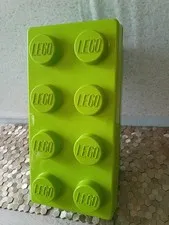 LEGO Storage Brick Case 8 Stud Large Green Container Plastic Bin 14x7x9.5