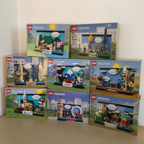 Lego Creator Postcard Collection - All 8 New in Sealed Box 40568 40651 40654 etc