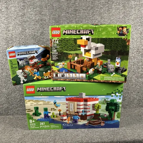 LEGO Minecraft Bundle Lot 21140 21162 21275 Factory Sealed NIB 3 Sets New