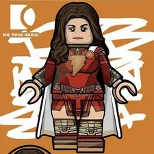CUSTOM LEGO MARY MARVEL MINIFIGURE MR TREE DC COMICS SHAZAM JUSTICE LEAGUE
