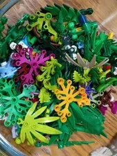 Lego Bulk Plant Foliage 50 Pieces Botanical Leaves Palms Seaweed Bushes Trees