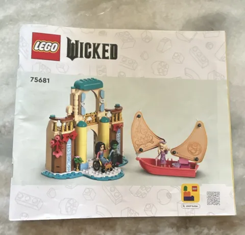 LEGO Wicked 75681 Glinda & Elphaba's Dormitory Instruction Manual Booklet