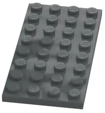 Lego Part 3035 Dark Bluish Gray Plate 4 x 8 Stud Baseplate Piece DG01