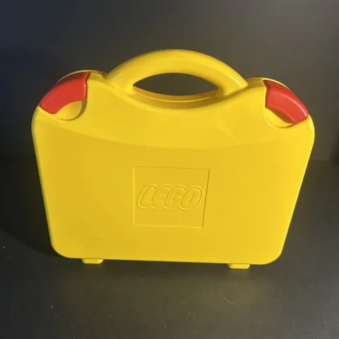 Yellow Lego Carrying Case With 4 Moveable Dividers