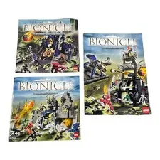 LEGO Bionicle Instruction Lot of 3 Manuals Only (No Bricks) 8757 8758 8769 USED