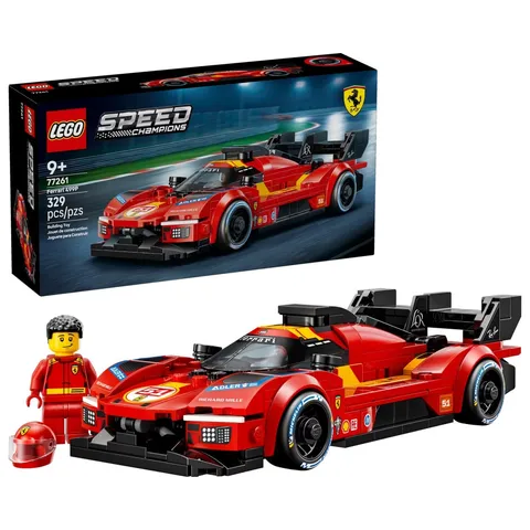 LEGO Speed Champions Ferrari 499P Race Car 77261 with Driver Minifigure