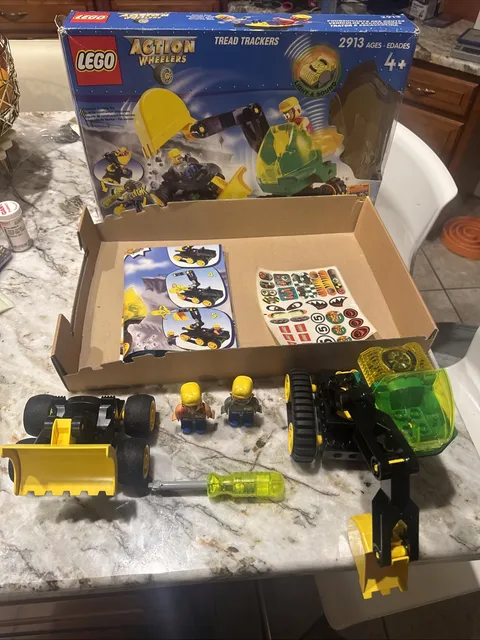 Rare! LEGO Action Wheelers: Construction (2913) Complete Read Tread Tracker