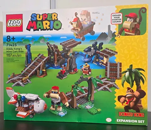 LEGO Super Mario Diddy Kong’s Mine Cart Ride Expansion Set 71425 NEW UNOPENED