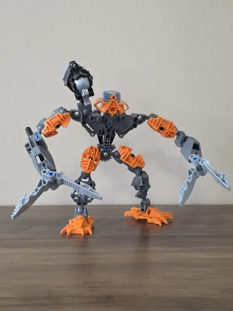 LEGO BIONICLE: Phantoka - Toa Pohatu (8687) 100% Complete W/ 4 Zamor Spheres